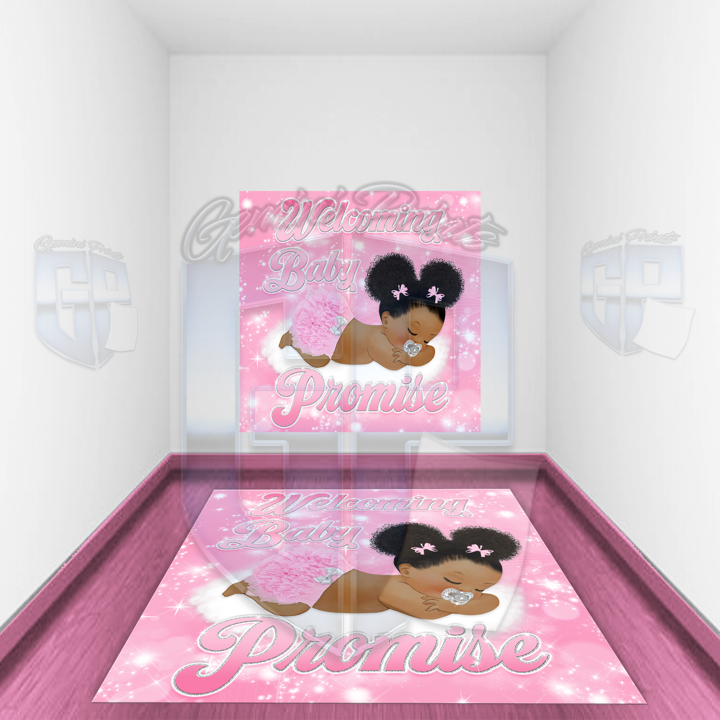 Dream Baby Pink Floor Decal
