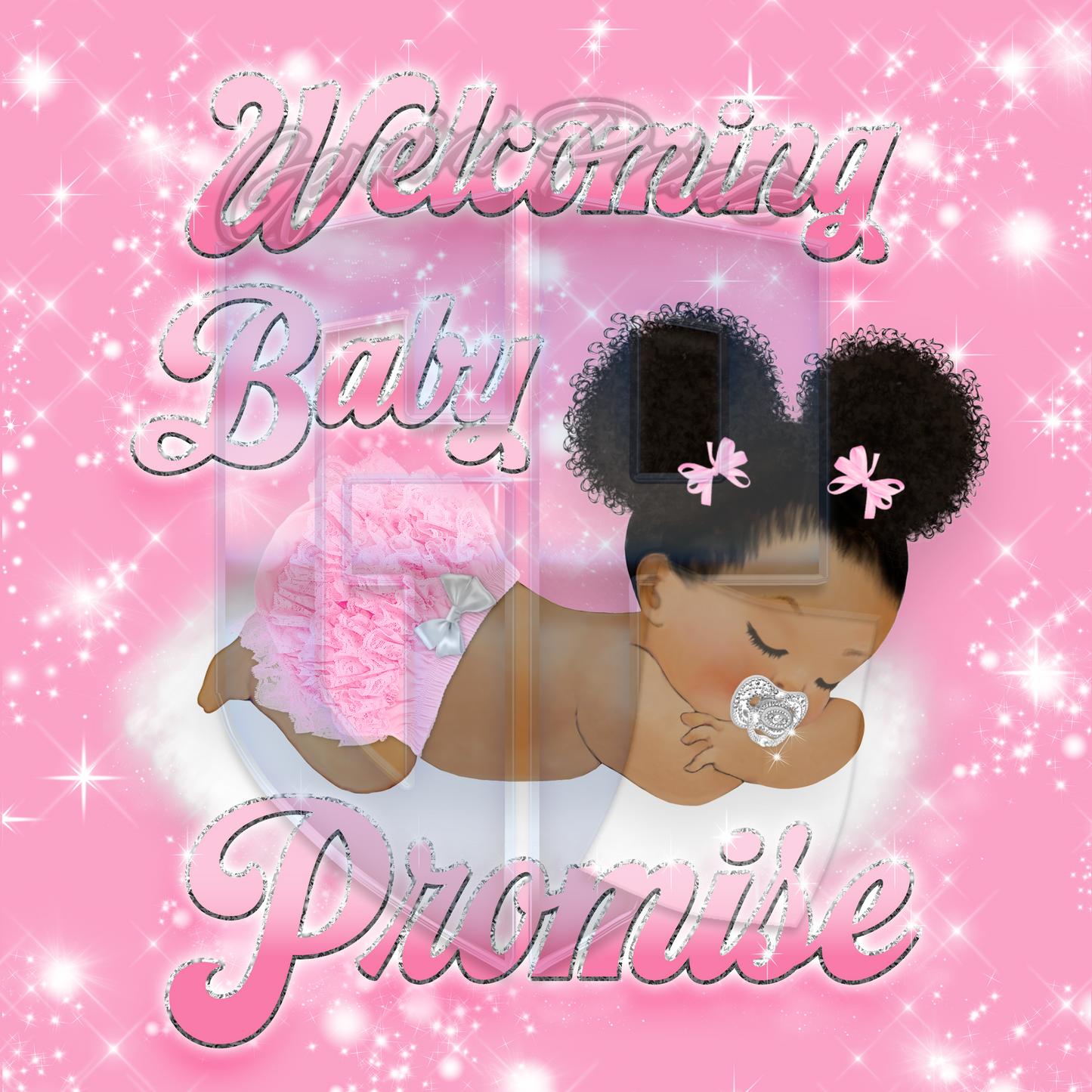 Dream Baby Pink Floor Decal